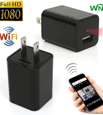 Mini Wall Adapter Charger Camera